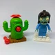 Конструктор фигурка Зомби и стрелялка Кактус Plants vs Zombie 2 в 1 - изображение 1