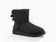 Уггі жіночі UGG Міні CLASSIC 2 BAILEY BOW Чорні (1016501-BLK) 41р. - зображення 4