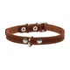 Ошейник "CoLLaR" одинарный (ширина 20мм, длина 32-40см), коричневый - изображение 3
