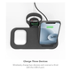 Зарядний пристрій Mophie 3-in-1 Wireless Charging Stand Plus Black (450-07406-A) - зображення 3