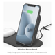 Зарядний пристрій Mophie 3-in-1 Wireless Charging Stand Plus Black (450-07406-A) - зображення 4