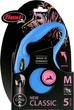 Поводок-рулетка Flexi New Classic M 5 м Синий - изображение 1