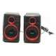 Комп'ютерні колонки акустика 2.0 USB FnT FT-165 Червоні - зображення 2