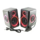 Комп'ютерні колонки акустика 2.0 USB FnT FT-165 Червоні - зображення 3