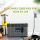 УМБ Портативний зарядний пристрій Allpowers 2000W 405000mAh 3.7V(1500Wh) з 4 розетками 220V EU - зображення 6