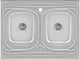 Кухонная мойка KRONER (KRP) Satin-6080Z D0.8T180 - изображение 1