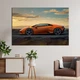 Настенный декор картина машина картина на холсте Lamborghini Huracan Evo 51x34 см (1249-1) - изображение 1
