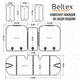 Комплект премиум накидок для сидений Beltex Monte Carlo Grey (BX81200) - изображение 8