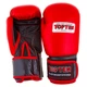Боксерские перчатки TopTen кожа 10oz красные TT025 - изображение 1