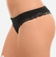 Трусы бразилиана с кружевом Sielei 1267 Nero 46(L) Черный - изображение 3