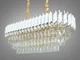 Люстра DIASHA хрустальна біло/золотиста 201202/800*300WH+S-gold - зображення 1