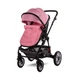 Детская коляска-трансформер Lorell Kids Lora set-1 3 в 1 ножной тормоз 68х88х32 см Розовый (10021282189-LR) - изображение 8
