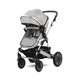 Детская коляска-трансформер Lorell Kids Lora set-1 3 в 1 ножной тормоз 68х88х32 см Серый (10021282115-LR) - изображение 5