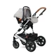 Детская коляска-трансформер Lorell Kids Lora set-1 3 в 1 ножной тормоз 68х88х32 см Серый (10021282115-LR) - изображение 7