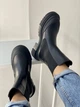 Женские демисезонные ботинки с резинкой Челси ShoesBand Черные натуральные кожаные внутри байка 36 (23,5 см) (S66131д) - изображение 7