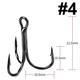 Тройной крючок FOX Treble Hooks OEM #4 черный (1шт) - изображение 1