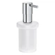 Дозатор для жидкого мыла без держателя GROHE Essentials 40394001 настольный на 160мл округлый стеклянный хром - изображение 1