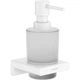 Дозатор для жидкого мыла HANSGROHE ADDSTORIS 41745700 настенный на 200мл стеклянный белый - изображение 1