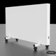 Керамический конвектор Smart Install 1500 Вт белый с терморегулятором и ножками, инфракрасная электрическая панель 120х60см корпус белый - изображение 1