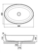 Умивальник Snail «Парадіз» 600*400мм Мусон 179А601 - зображення 2