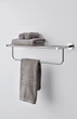 Держатель для полотенец с полкой GROHE BauCosmopolitan 40462001 564мм округлый металлический хром - изображение 4
