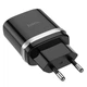 Мережевий зарядний пристрій Hoco 1xUSB QC3.0 18W зарядка для телефона C12Q Smart Black (C12Q_B) - зображення 1