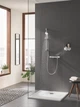 Полочка настенная стеклянная для ванной GROHE Selection белая прямая 41037000 - изображение 4