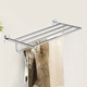 Держатель для полотенец с полкой GROHE Essentials 40800001 604мм округлый металлический хром - изображение 4