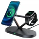 Док-станция Acefast 3в1 Magnetic Wireless Charger для iPhone 14/13/12 MagSafe, Apple Watch, AirPods Pro, AirPods 2/3 black - изображение 1