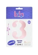 Фольгована кулька цифра "3" 76см рожева - изображение 2