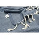 Плед накидка Barine Tan Throw denim синий 125*180 (2000022087599) - изображение 2