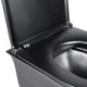 Унитаз Qtap Virgo подвесной безободковый с сидением черный матовый QT1833051ERMB - изображение 5