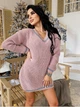 Вязаная туника Almaz Larionoff 42-46 розовый/серый (001735) - изображение 2