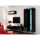 Стінка у вітальню комплект Кама Меблі Vigo New 2 з ламінованої ДСП Чорний матовий/Чорний глянець Польща без підсвічування - зображення 3