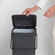 Відро сміттєве Brabantia Sort&Go 40 л сіре (251047) - изображение 4