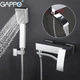 Смеситель для ванны короткий поворотный гусак Ø35 Gappo Jacob 1/4 G3207 - изображение 4