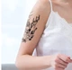 Большая временная&nbsp;татуировка водостойкая&nbsp;Тату&nbsp;19*12 см "Олень в цветах" - изображение 5
