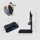 Настільна підставка тримач для телефону, планшета Folding desktop phone stand Чорний - зображення 3