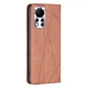 Чехол-книжка с кармашками UniCase Geometric Pattern для Infinix Hot 11s (X6812) - Brown - изображение 3
