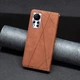 Чехол-книжка с кармашками UniCase Geometric Pattern для Infinix Hot 11s (X6812) - Brown - изображение 4