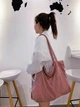 Сумка для покупок/шоппер/тоут через плече 7л вельветова VelvetBag рожева (LB-66111) - зображення 7