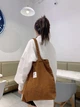 Сумка для покупок/шоппер/тоут через плече 7л вельветова VelvetBag коричнева (LB-66096) - зображення 9
