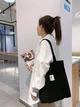 Сумка для покупок/шоппер/тоут через плечо 7л вельветовая VelvetBag черная (LB-66131) - изображение 8