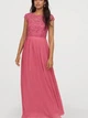 Платье длинное летнее женское H&M 6068007dlog 36 Розовое (PS2030000230051) - изображение 1