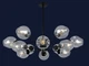 Люстра Levistella 7526035-12 BK+CL чорна - зображення 2