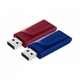 USB флеш накопитель Verbatim 2x32GB Store'n'Go Slider Red/Blue USB 2.0 (49327) - изображение 5