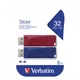 USB флеш накопитель Verbatim 2x32GB Store'n'Go Slider Red/Blue USB 2.0 (49327) - изображение 8