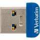 USB флеш накопитель Verbatim 32GB Store 'n' Stay NANO Blue USB 3.0 (98710) - изображение 1