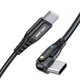 Кабель USB Type-C - USB Type-C (2м) PD 60 Вт провод для быстрой зарядки телефона смартфона зарядный 3A USLION US0177 Black - изображение 1