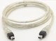 Кабель відео-сигнальний FireWire ieee 1394 4p M/M 1.5 м (766525790) Прозорий - зображення 2